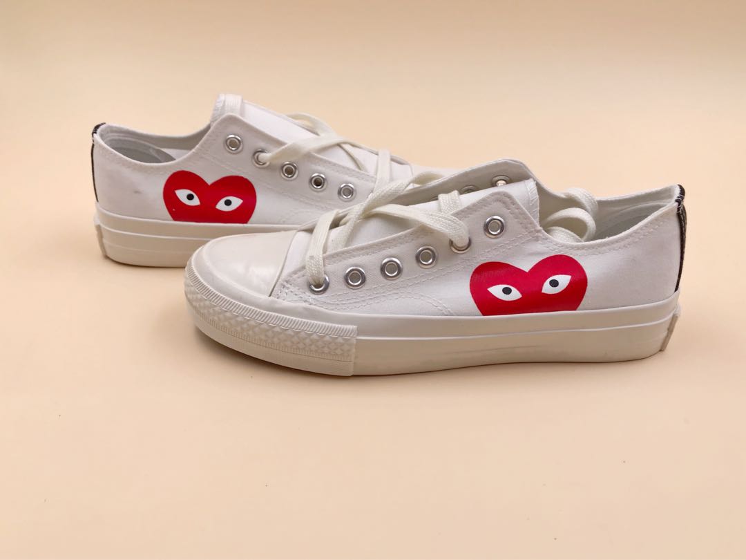 cdg canvas shoes