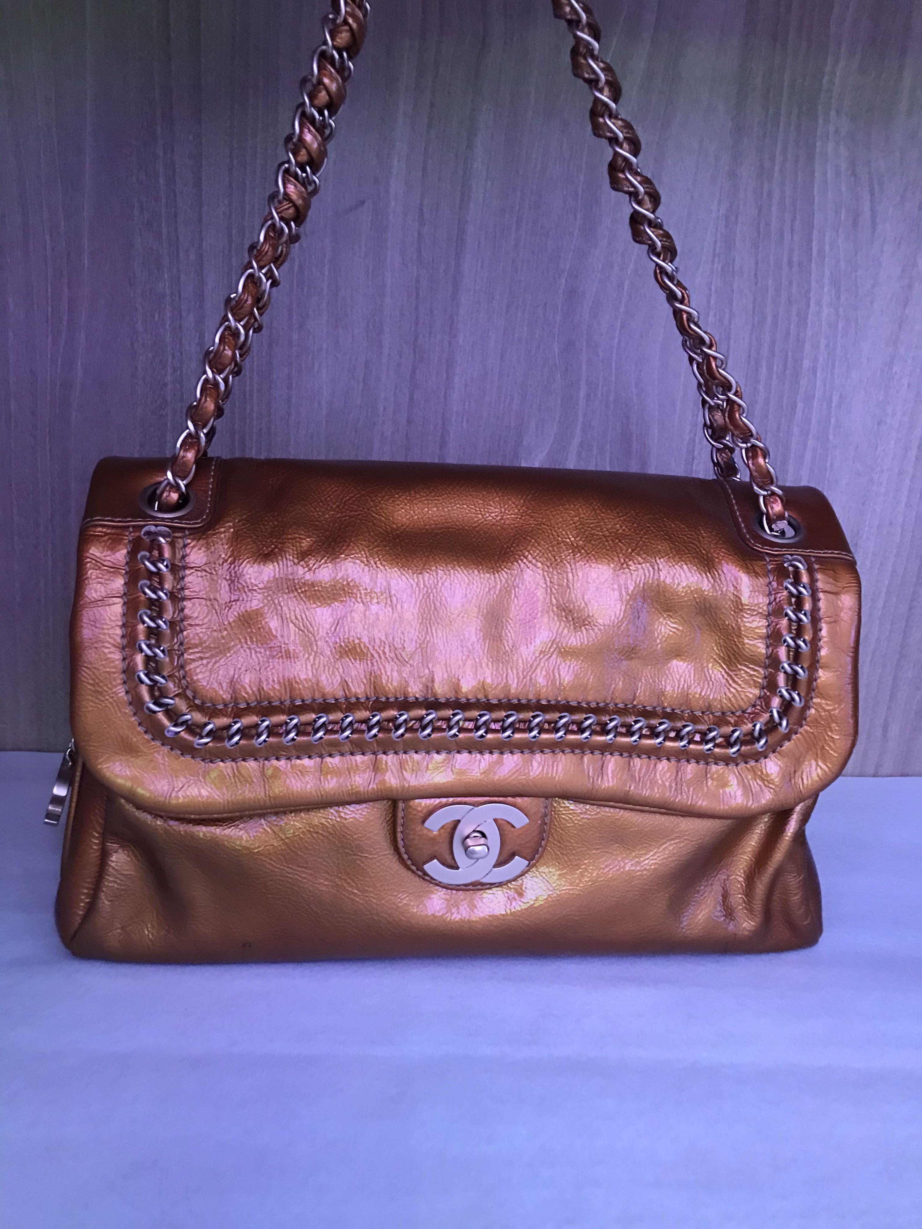 Chanel Madison flap gold , Luxury, Bags & Wallets on Carousell