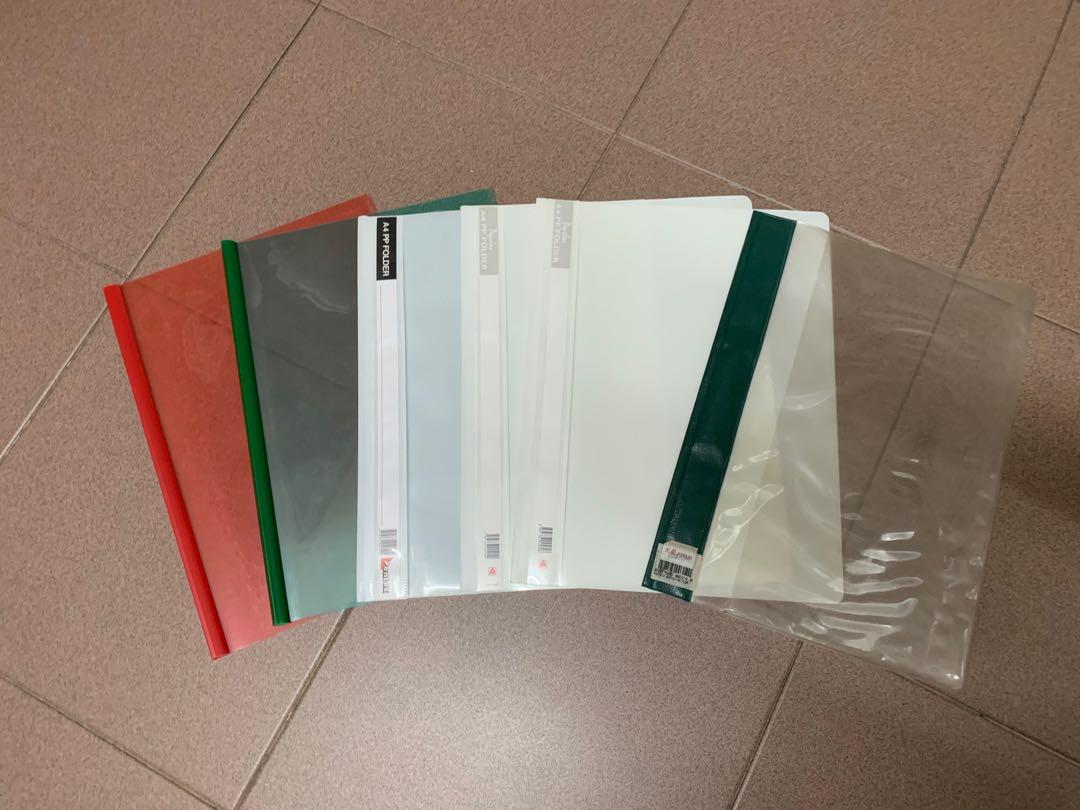 Clear Folder File Folder Divider A4 Size, Hobbies & Toys, Stationery & Craft, Stationery