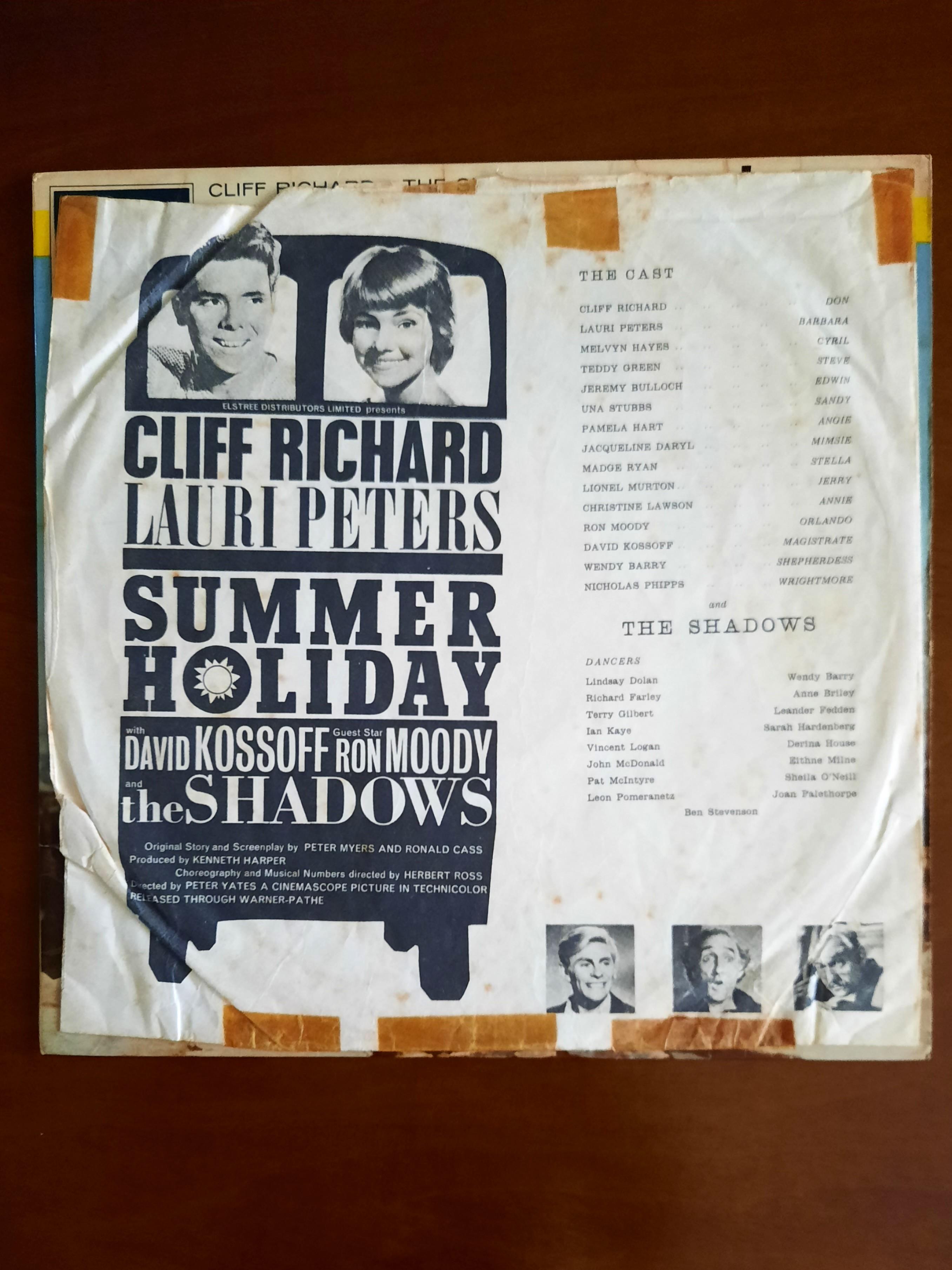 Cliff Richard and The Shadows - Summer Holiday (1963) vinyl LP