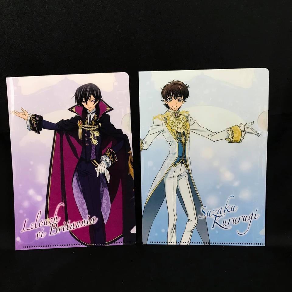 Code Geass Lelouch Vi Britannia And Suzaku Kururugi Short Clear File Folder 8 7 X6 2 Php 100 Each Hobbies Toys Toys Games On Carousell