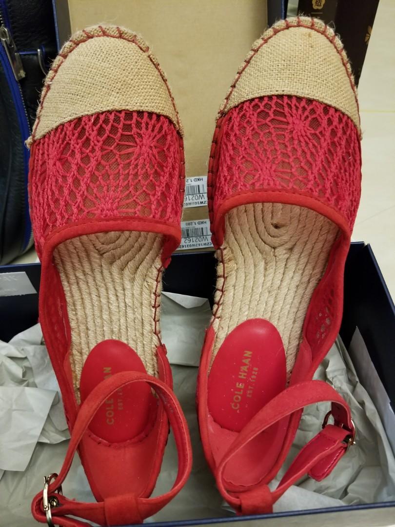 cole haan red sandals
