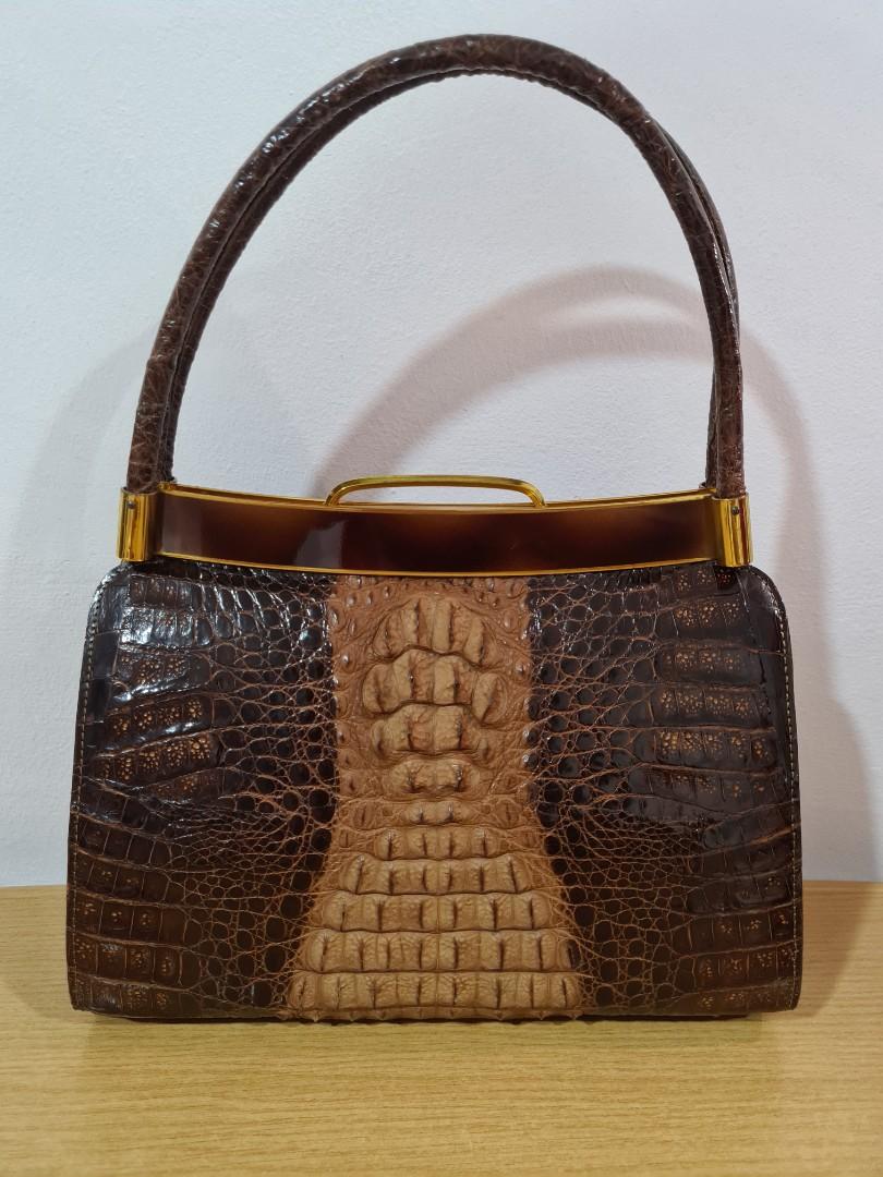 Antique crocodile handbag outlet