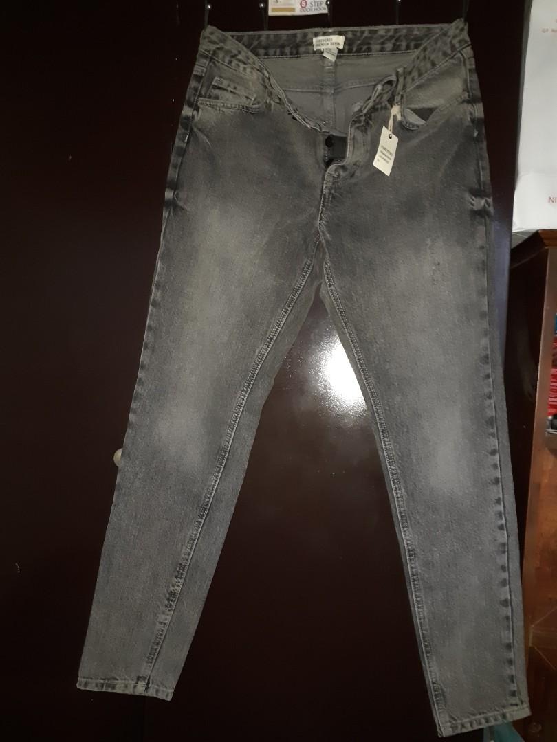 wet look leather jeans