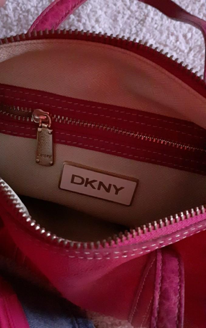 DKNY Saffiano Leather Fuchsia Pink Shoulder Bag Crossbody RRP £175.00