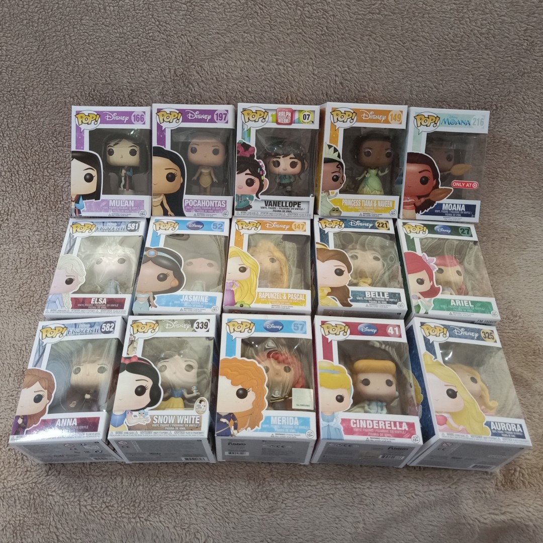 Funko POP! DISNEY PRINCESS Set, Hobbies & Toys, Toys & Games on Carousell