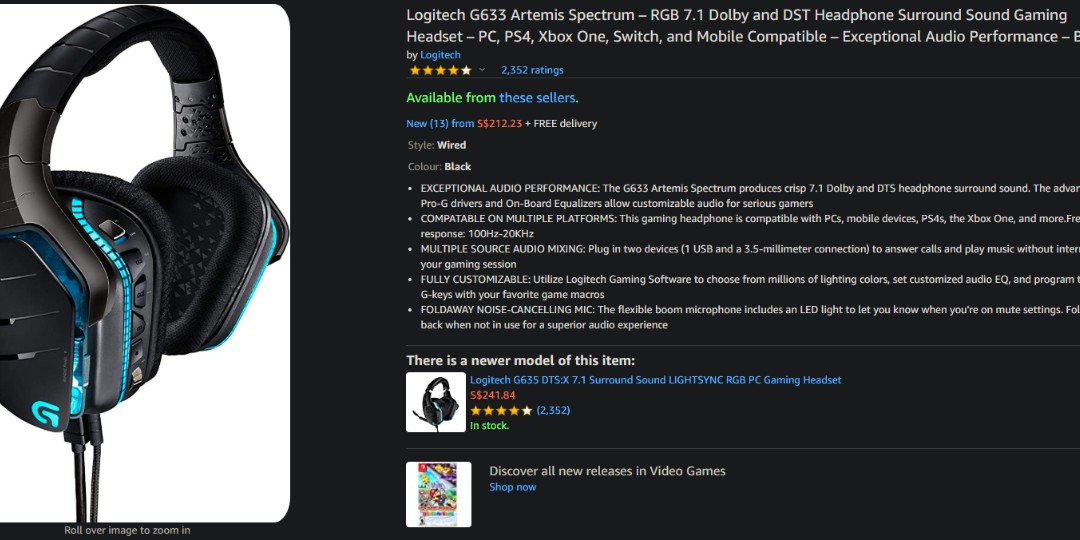 logitech artemis spectrum