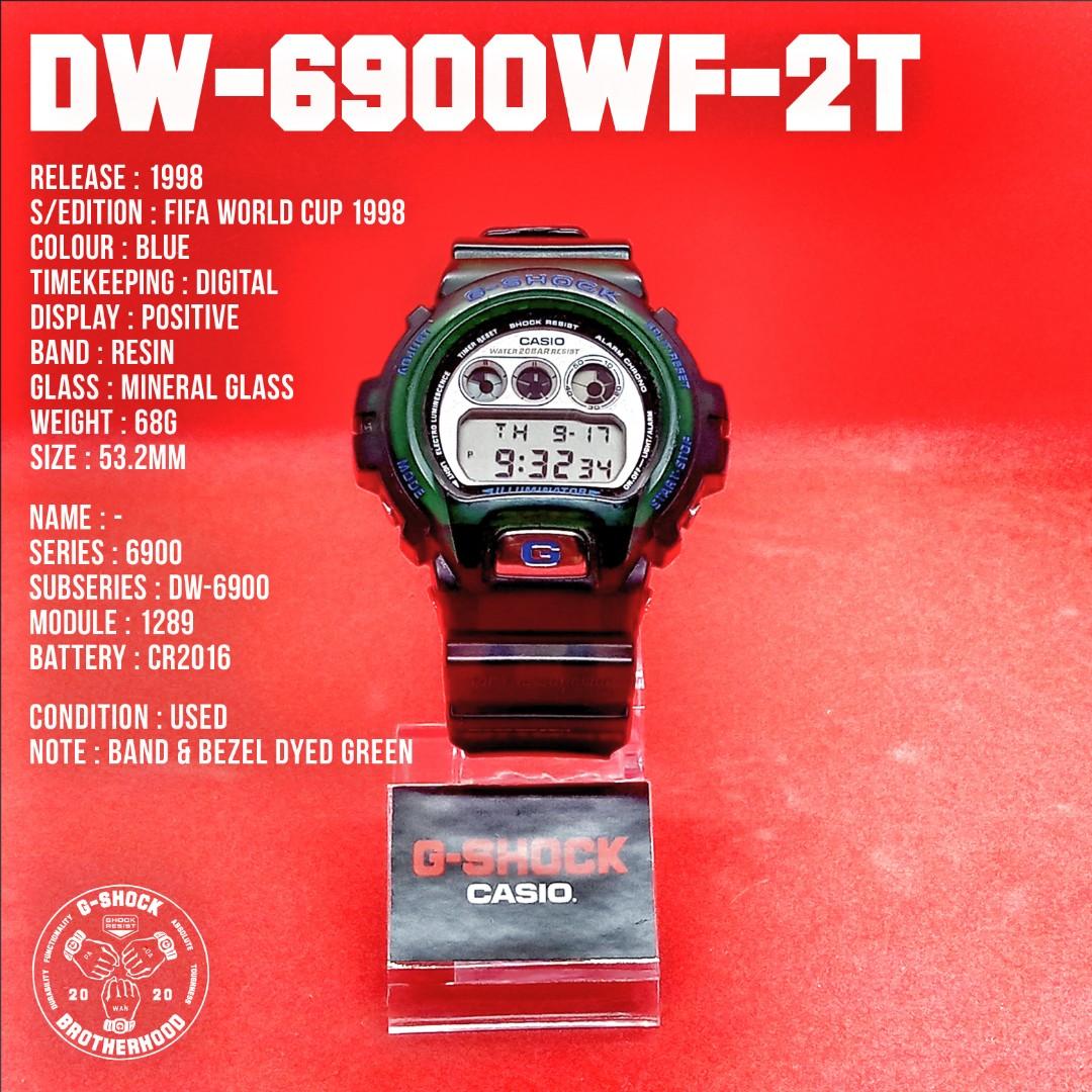G-Shock DW-6900WF-2T (FIFA World Cup 1998), Luxury, Watches on