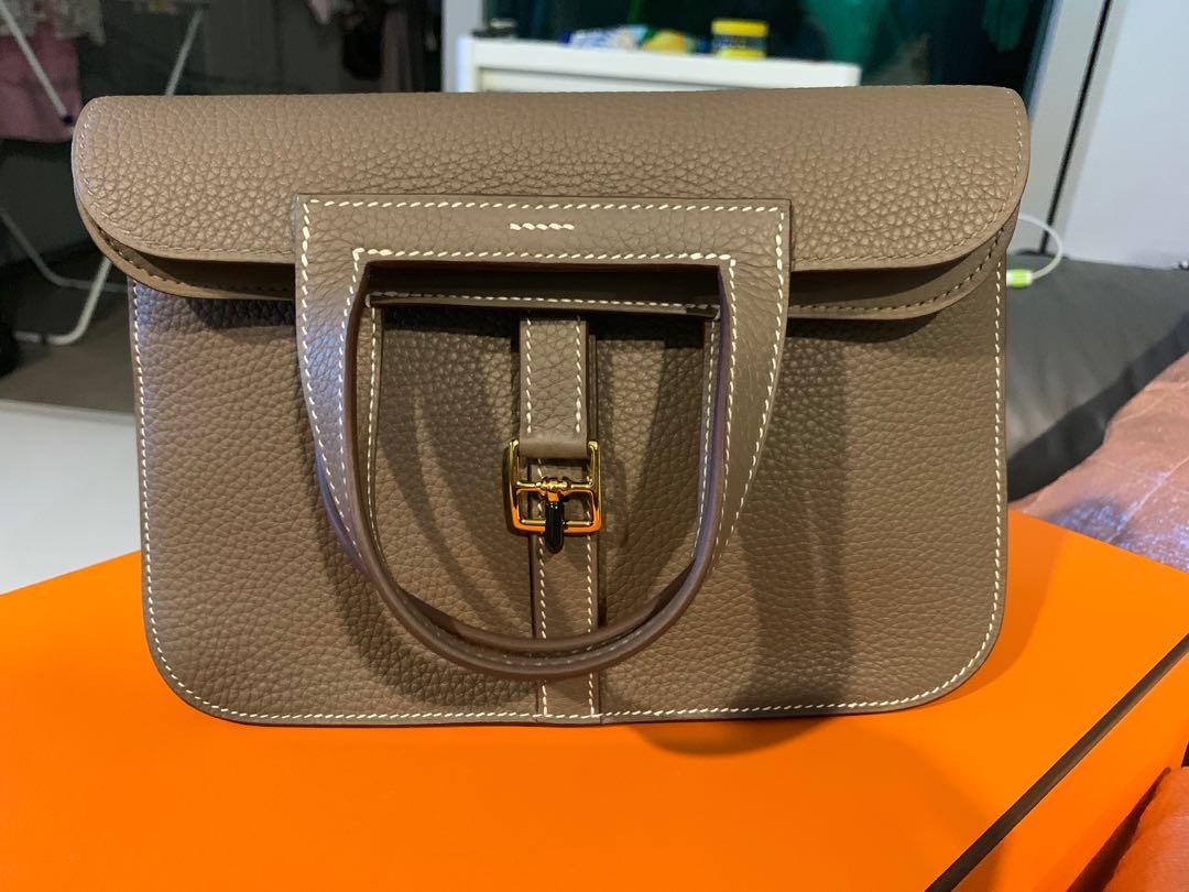 Hermes halzan 25 etoupe GHW