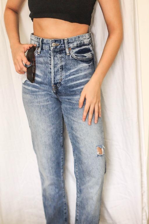 distressed denim jeans womens