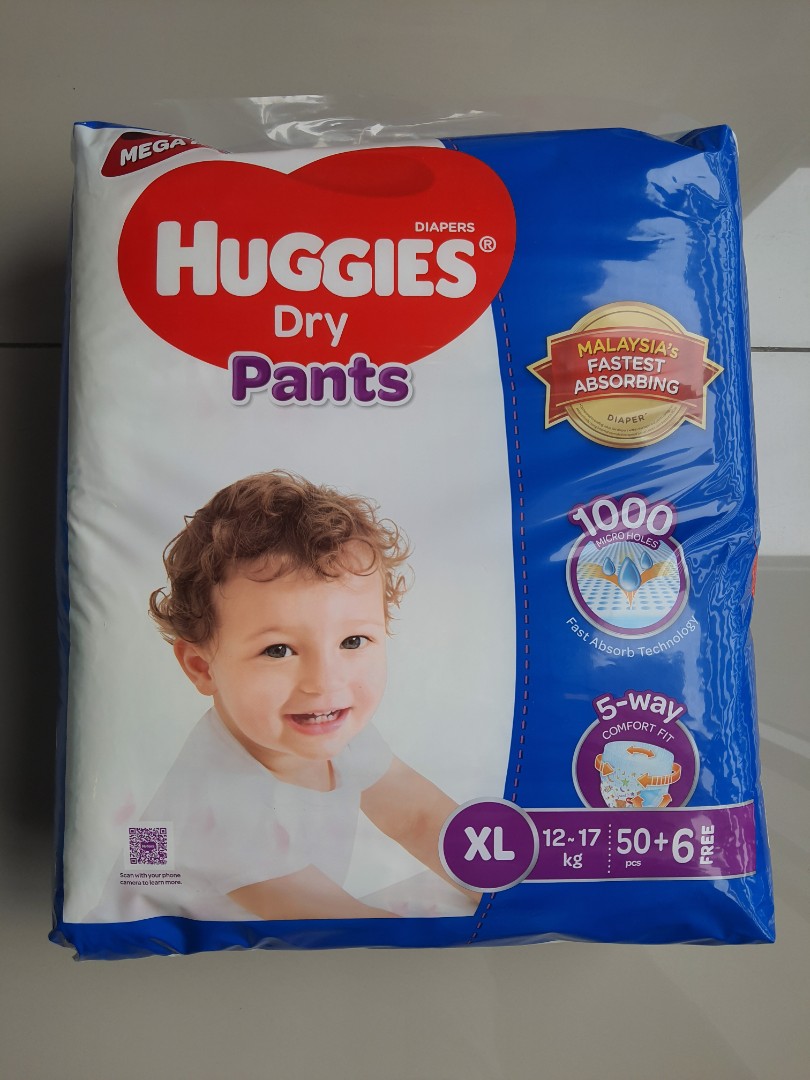 Huggies Diaper Pants Dry Xl Jumbo 40S | All Day Supermarket