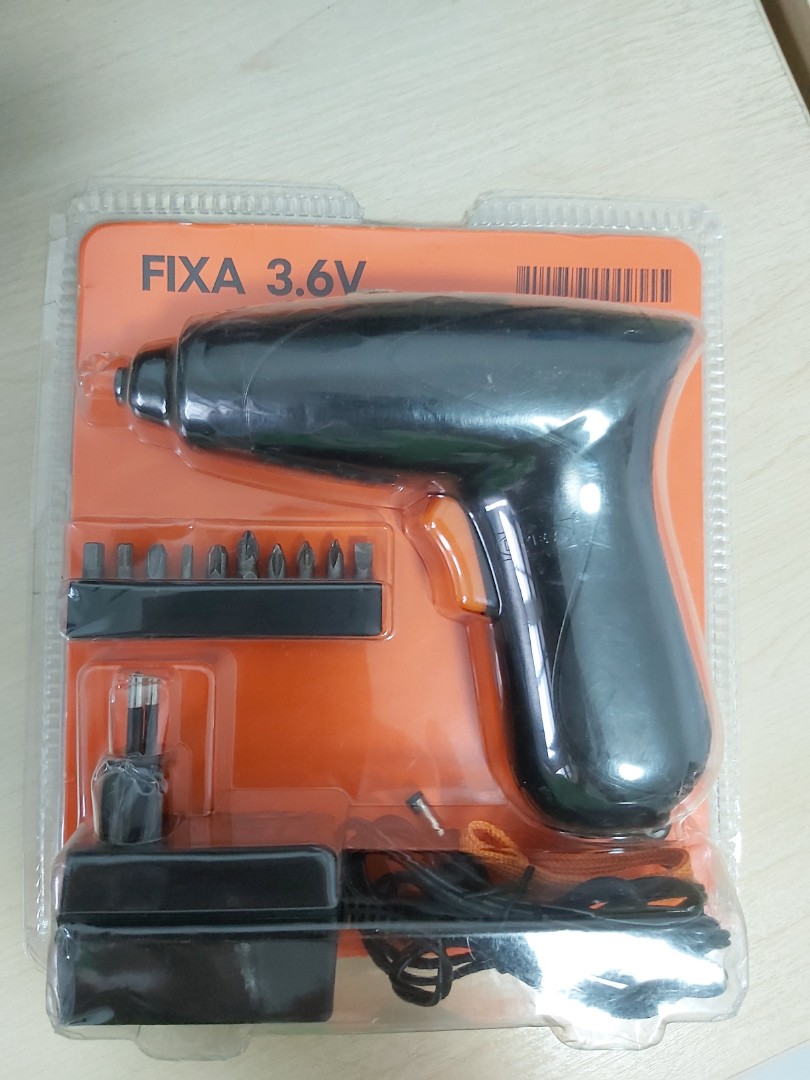 IKEA FIXA 3.6V Power Screwdriver, LiIon, Furniture & Home Living, Home Improvement