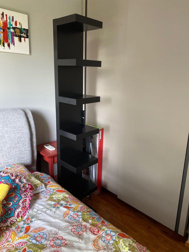 LACK Wall shelf unit, black-brown, 113/4x743/4 - IKEA