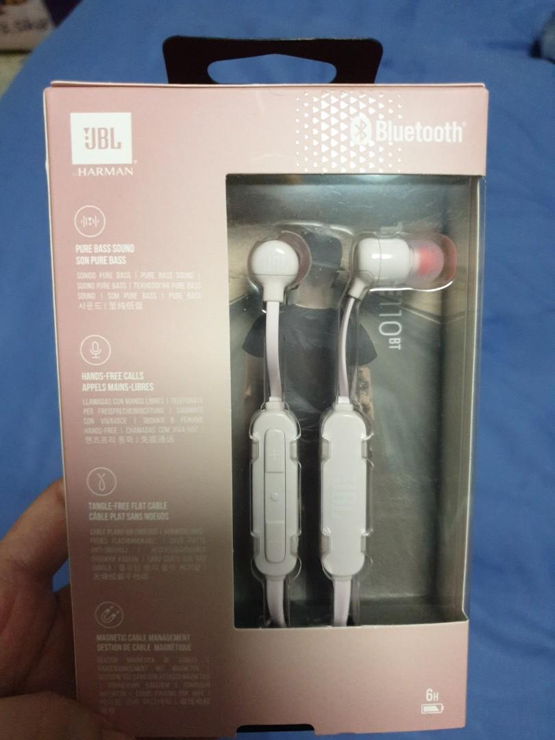 JBL 110BT Pink Audio Earphones on Carousell