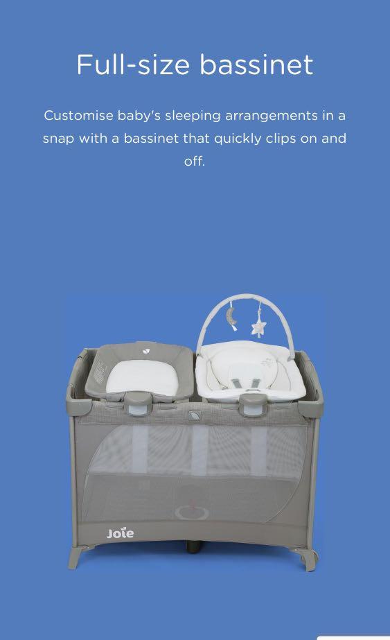 Joie Commuter Change & Bounce Cot, Babies & Kids, Baby Nursery & Kids