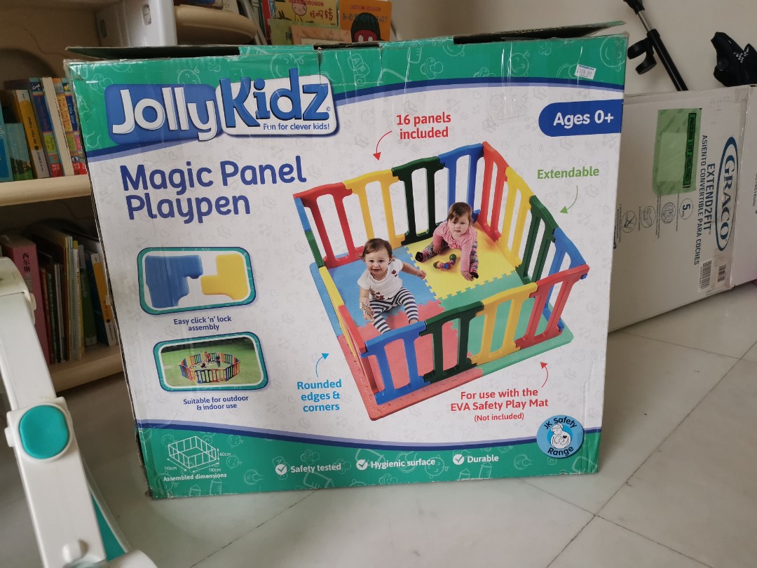 Jolly kidz magic panel play pen mat, Babies & Kids, Infant Playtime on Carousell