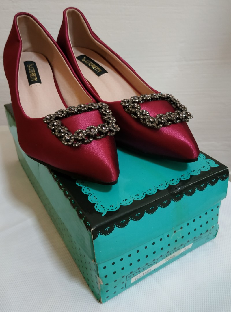 teal high heel shoes