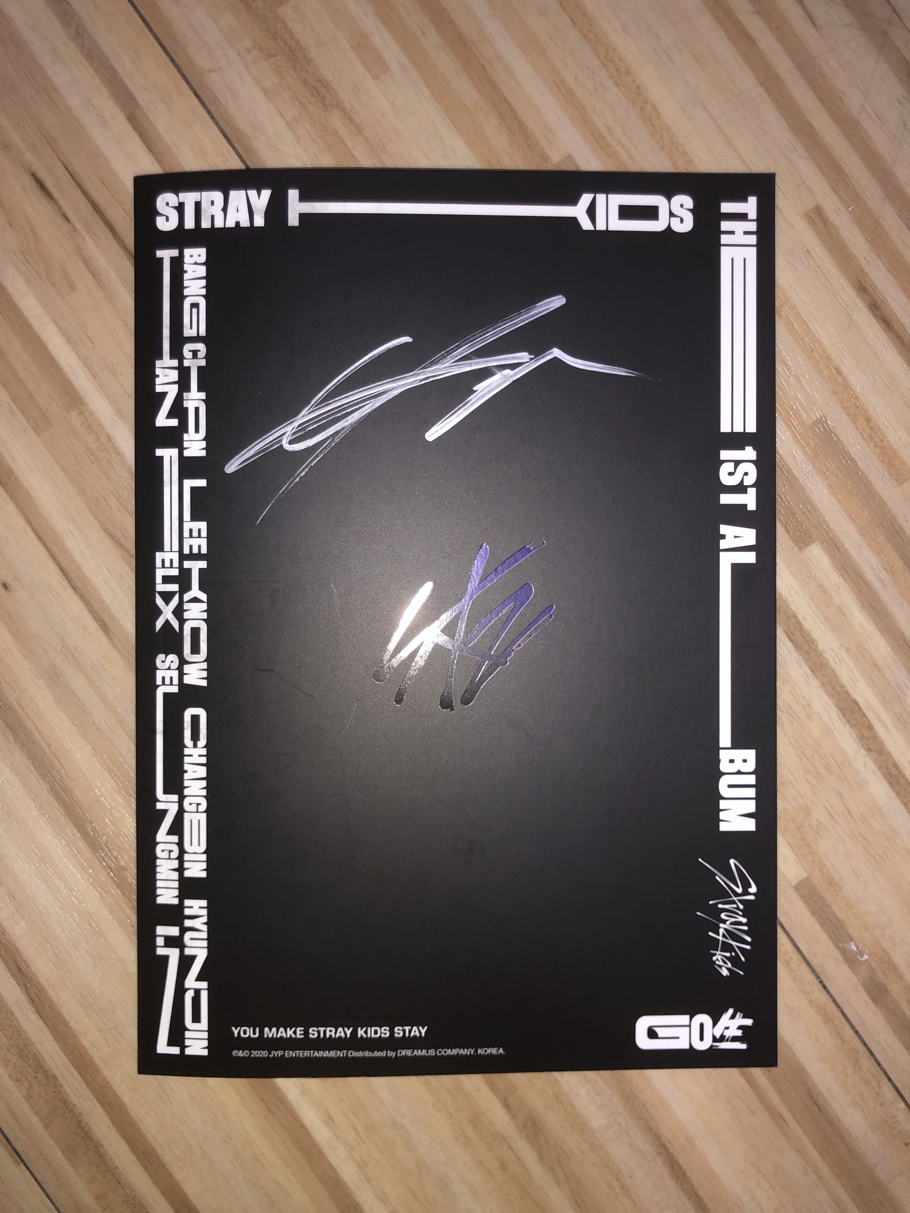 Lee Know Signed Go生 Go Live Album Stray Kids Skz Entertainment K Wave On Carousell