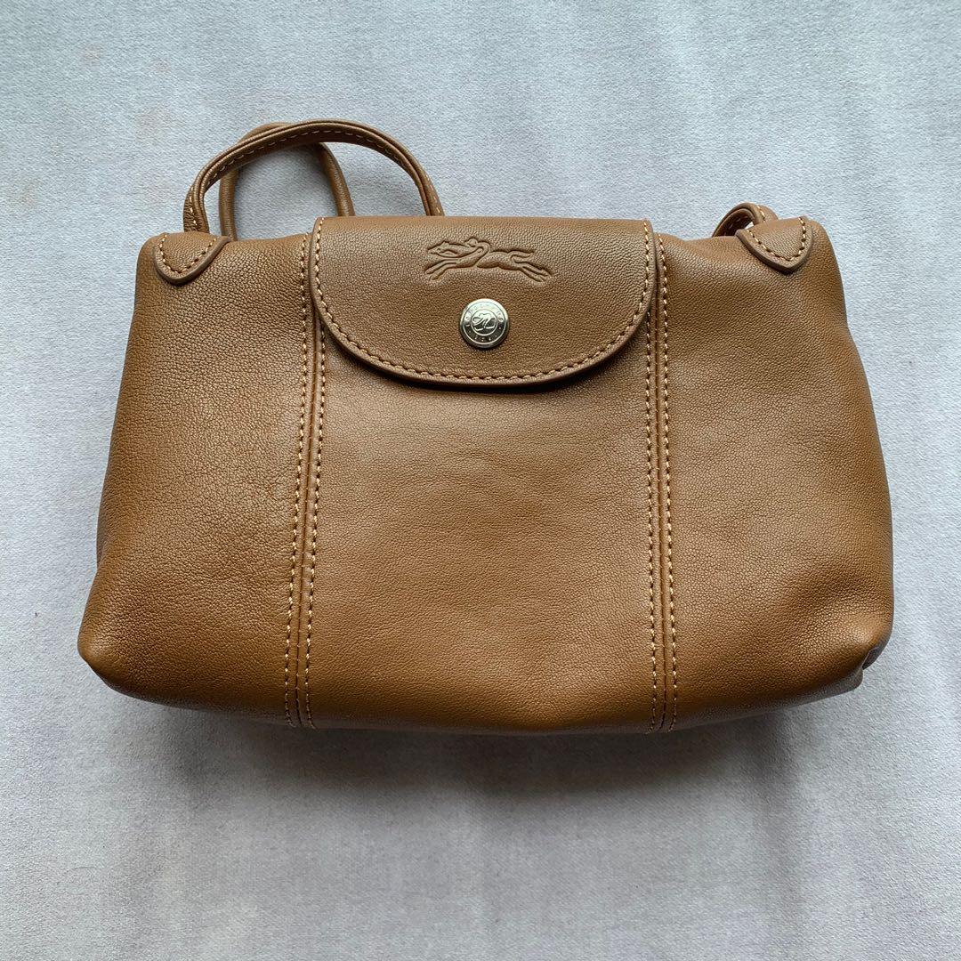 longchamp cuir sling bag