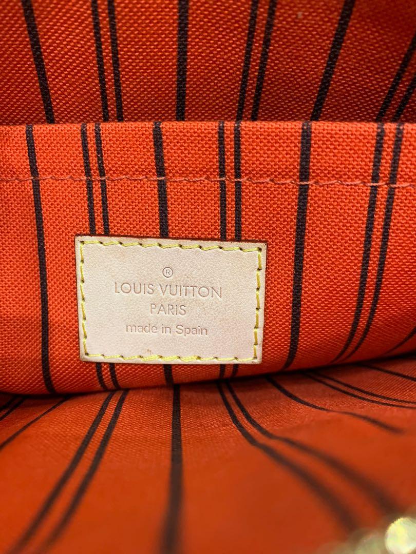 Louis Vuitton Neverfull MM Pouch Monogram Orange - LVLENKA Luxury