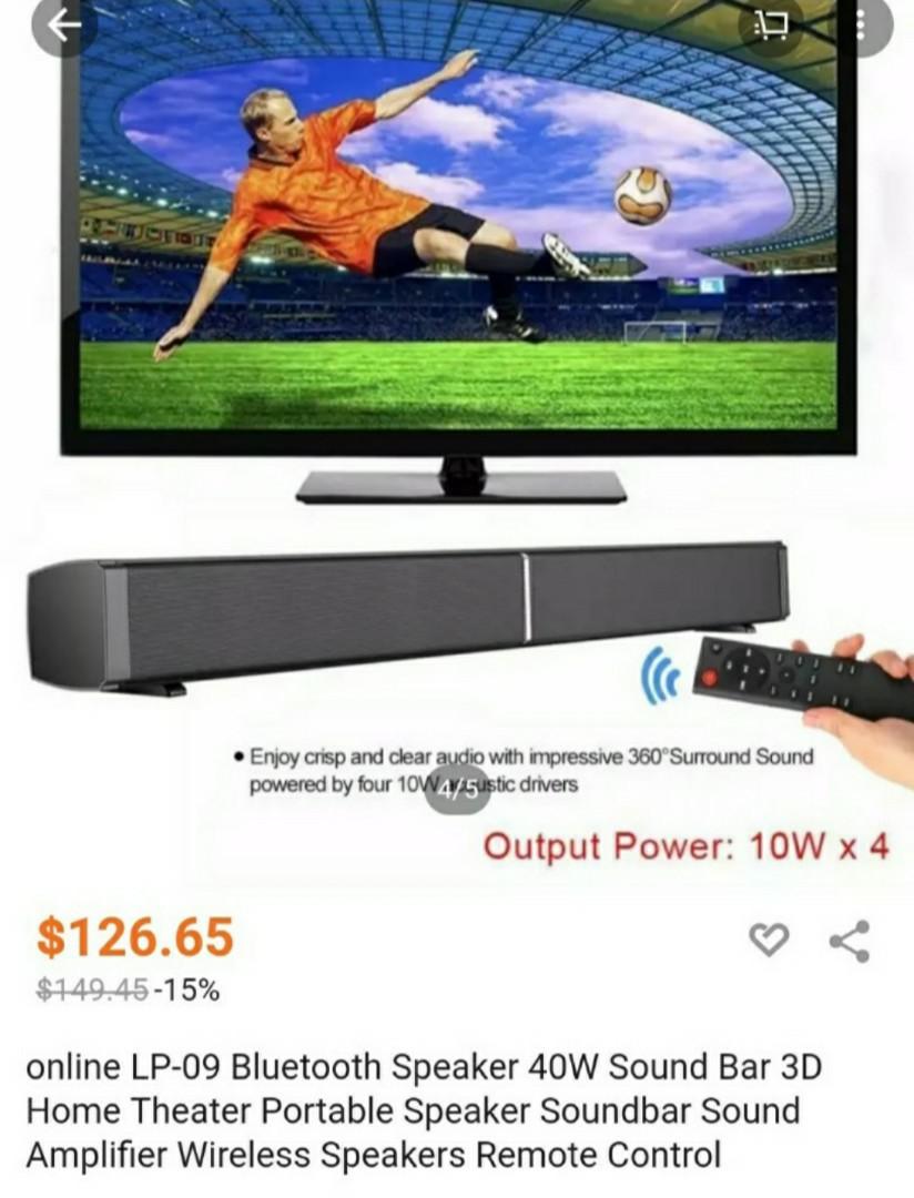 soundbar with inbuilt woofer