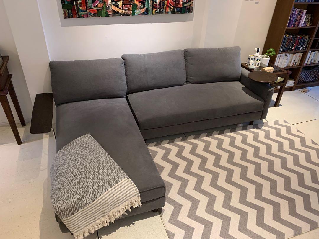 King Living Delta III 3 seater Lshaped couch, Furniture & Home