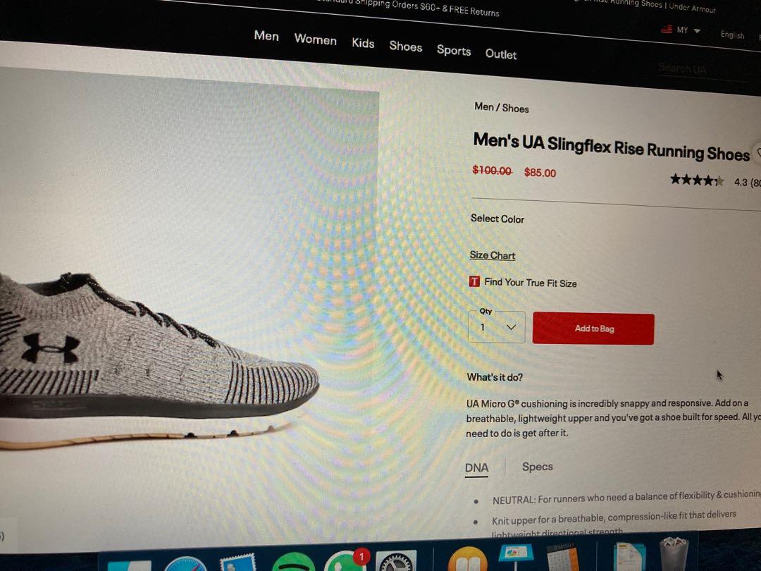 Men's ua slingflex rise running shoes online