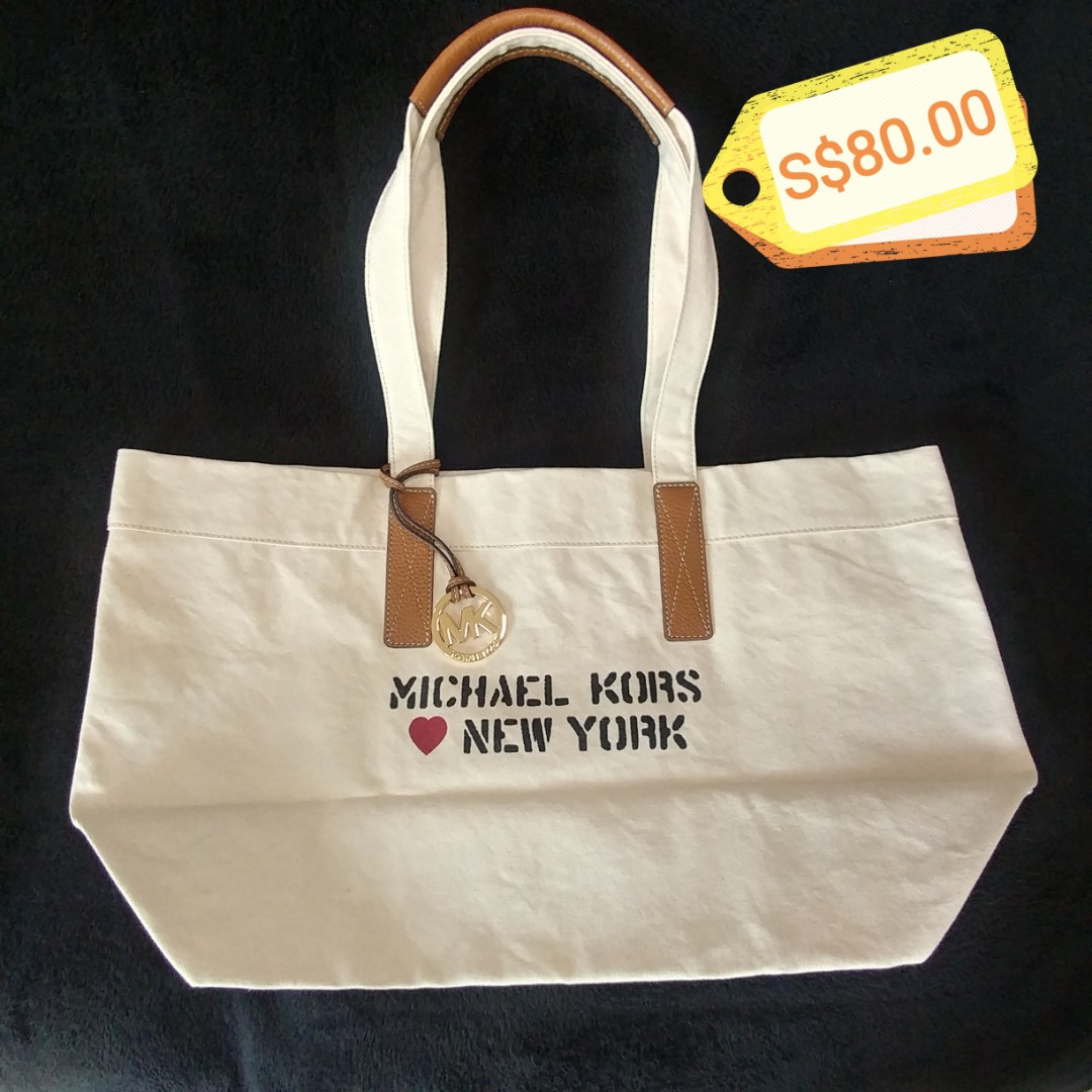 Michael Kors Canvas Tote Bag, Women's 