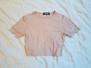 Missguided Nude Crop Top