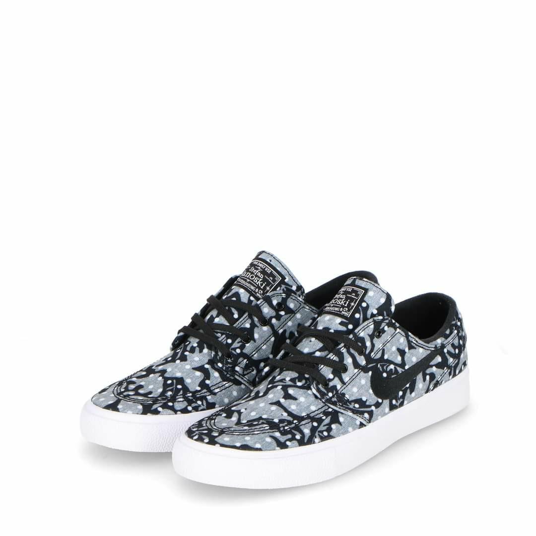 Sb zoom janoski canvas rm black  and  vast gray shoes online