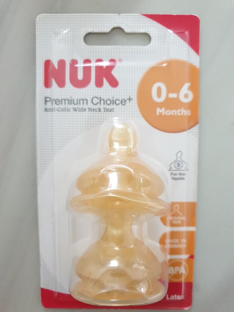 Nuk wide on sale neck latex teat