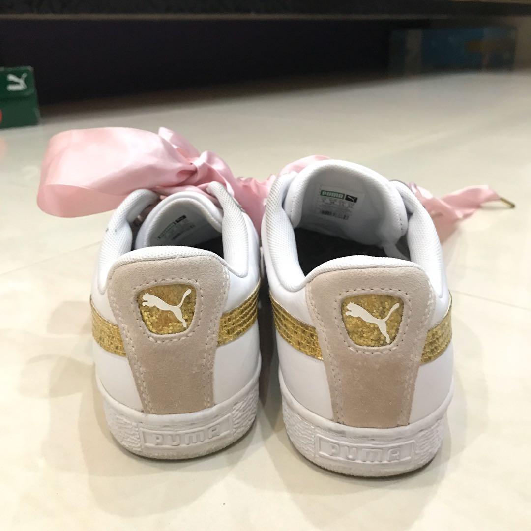 White gold and pink sales pumas