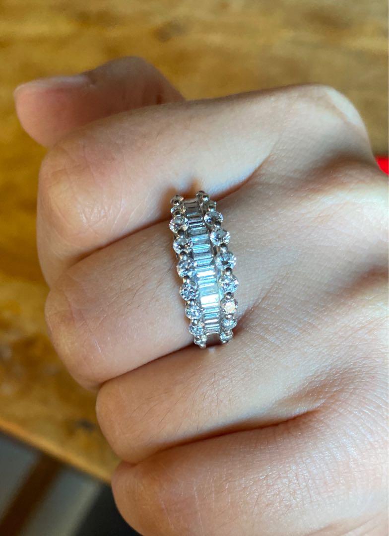 Platinum Diamond Ring (1.5 karat diamond total) (Category: Rings) located in Bacolod City. Submitted by blackwidow28 (Listing ID 1037833853, Image 1). Description: Selling my Personal Ring in size 6 1/2...its a Platinum Diamond Ring(pt900) and has a total of 1.50 karat diamonds..this is one of a kind ring,a lot copied it but this one is rare coz its in Platinum,Platinum is much stronger and durable kind of metal... #price is Fixed# .
