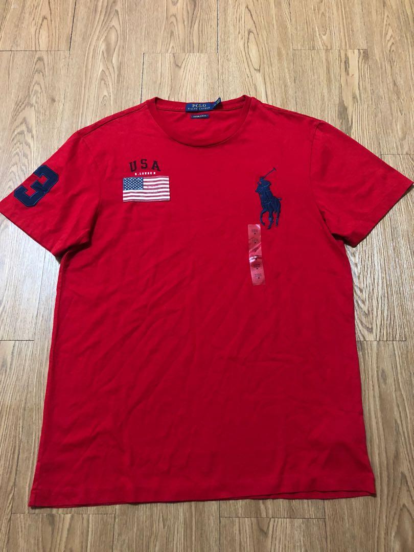 Polo Ralph Lauren USA T shirt, Men's Fashion, Tops & Sets, Tshirts & Polo  Shirts on Carousell