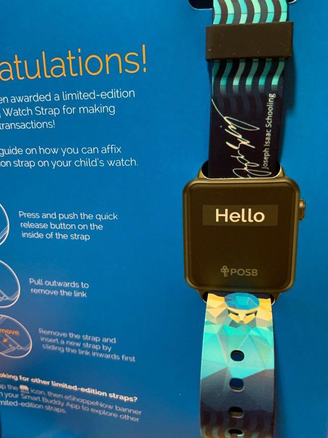 POSB Smart Buddy Watch Strap Joseph Schooling Mobile Phones