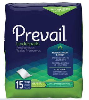 Prevail Underpads, Fluff Absorbent, Large 23" X 36", 15 count