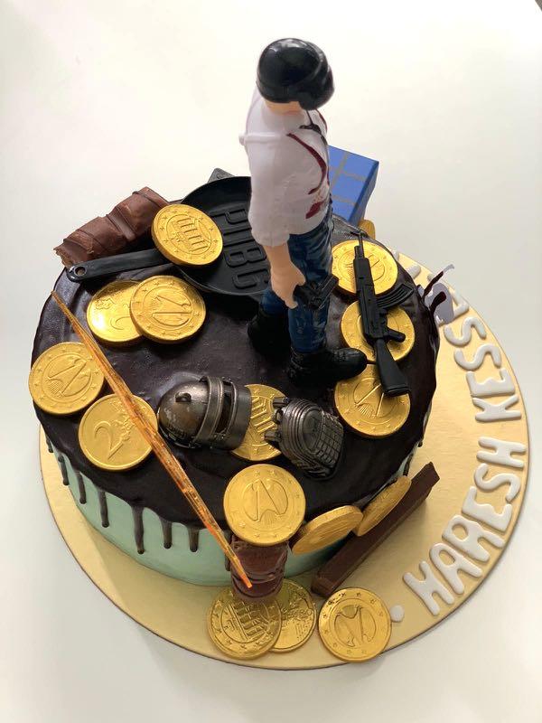 Creamy_creation90 - Simple Chocolate pubg cake for small celebrations 🥳🎂  | Facebook
