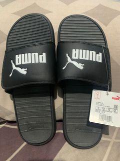 gray puma slides