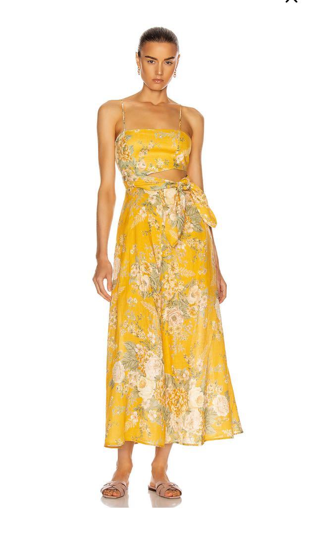STOCK ZIMMERMANN AMELIE SCARF TIE DRESS 