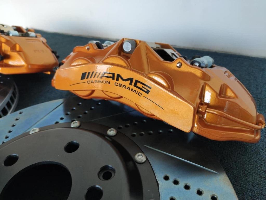C63 shop brake calipers