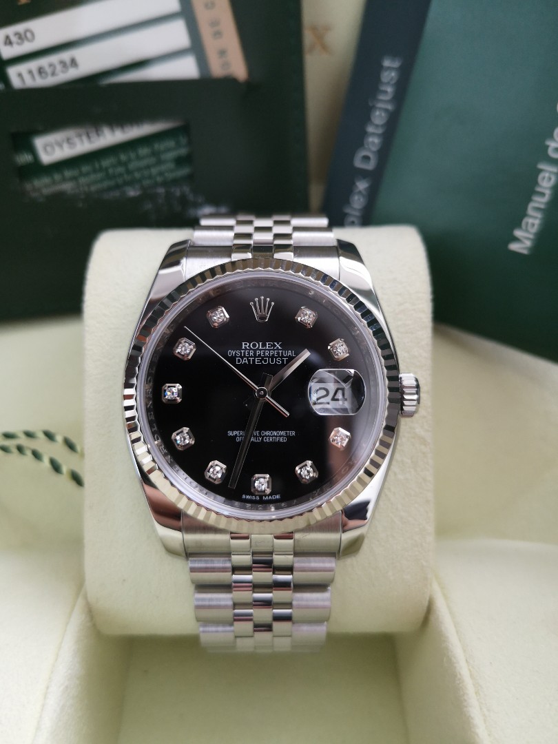 Rolex 116234 diamond hotsell