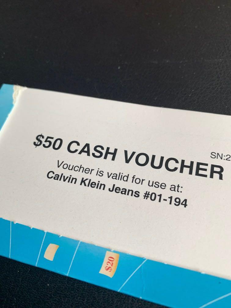 $50 Calvin Klein Jeans VivoCity cash 