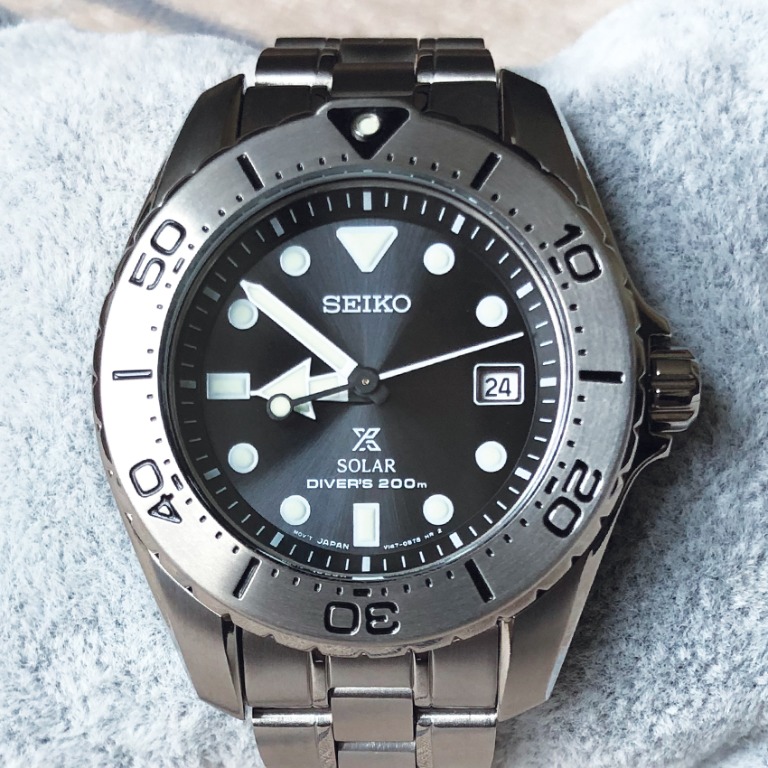 Seiko Prospex Solar Titanium Diver SBDN015, Men's Fashion, Watches &  Accessories, Watches on Carousell