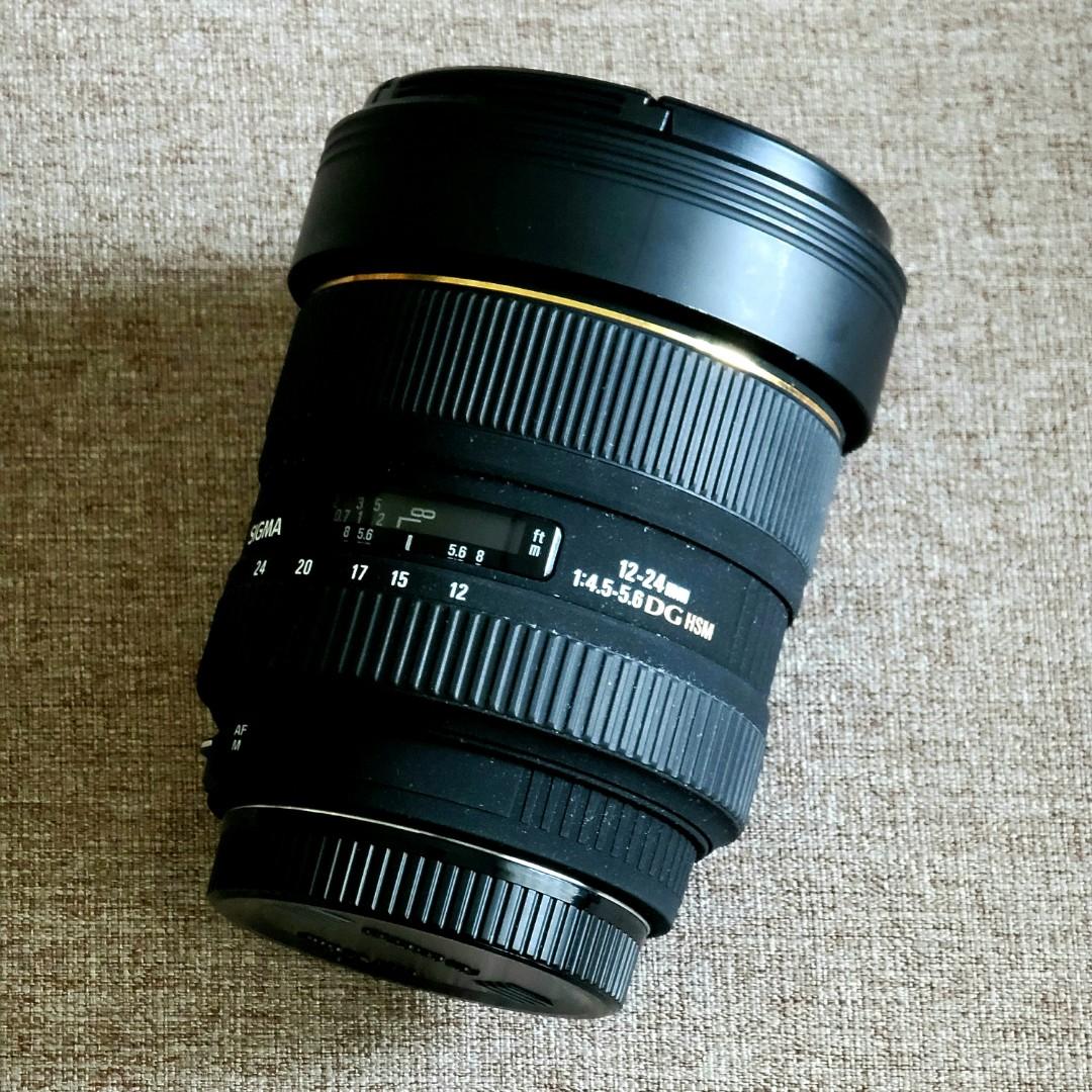 Sigma 12-24mm F4.5-5.6 II DG HSM for Canon, 攝影器材, 鏡頭及裝備