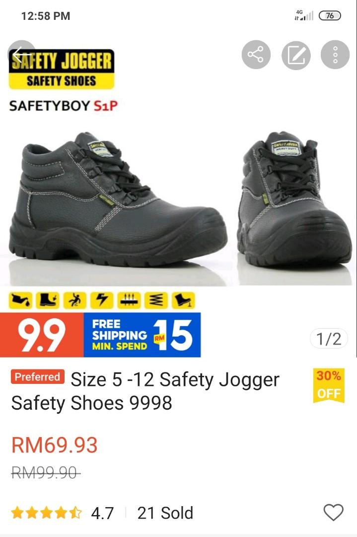 safety shoes 12 size