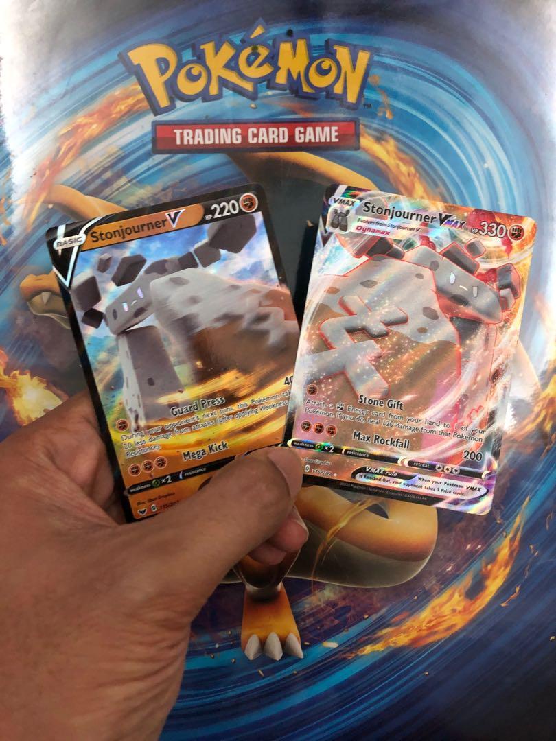 Stonjourner V Vmax Sword Shield Pokemon Card Toys Games Board Games Cards On Carousell Stonjourner V Vmax Sword Shield Pokemon Card Toys Games Board Games Cards On Carousell