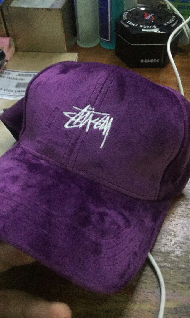 stussy velvet hat