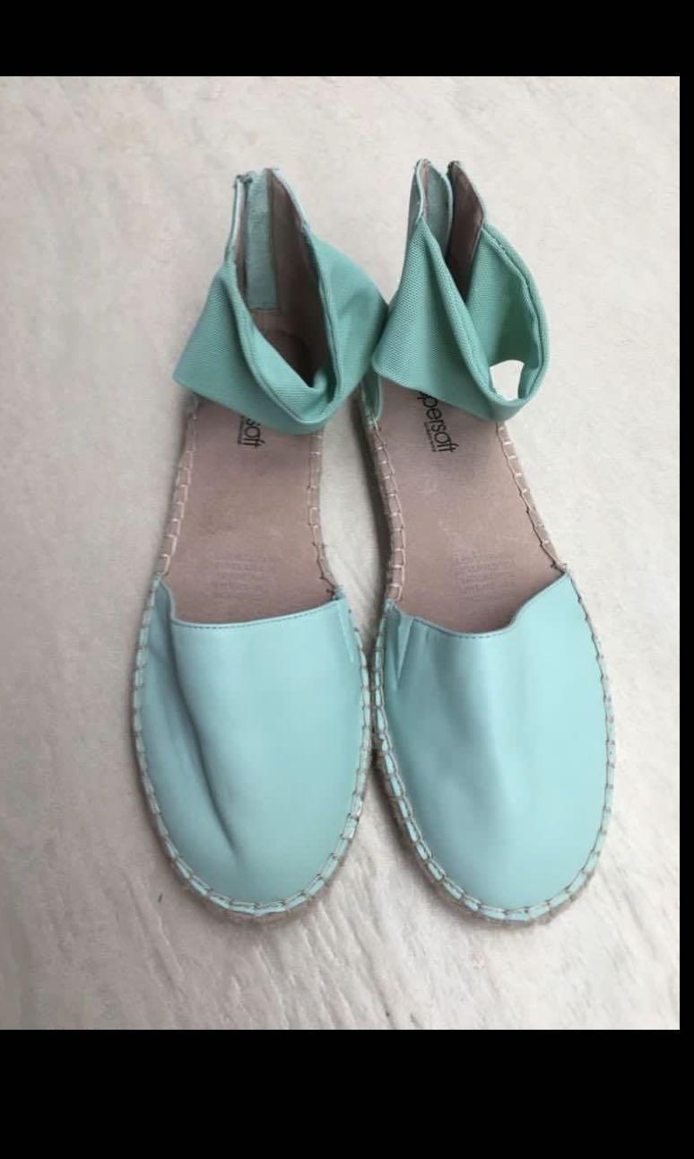 blue espadrilles