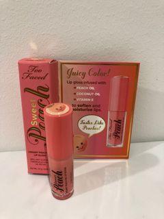 Too Faced Creamy Peach Oil Lip Gloss