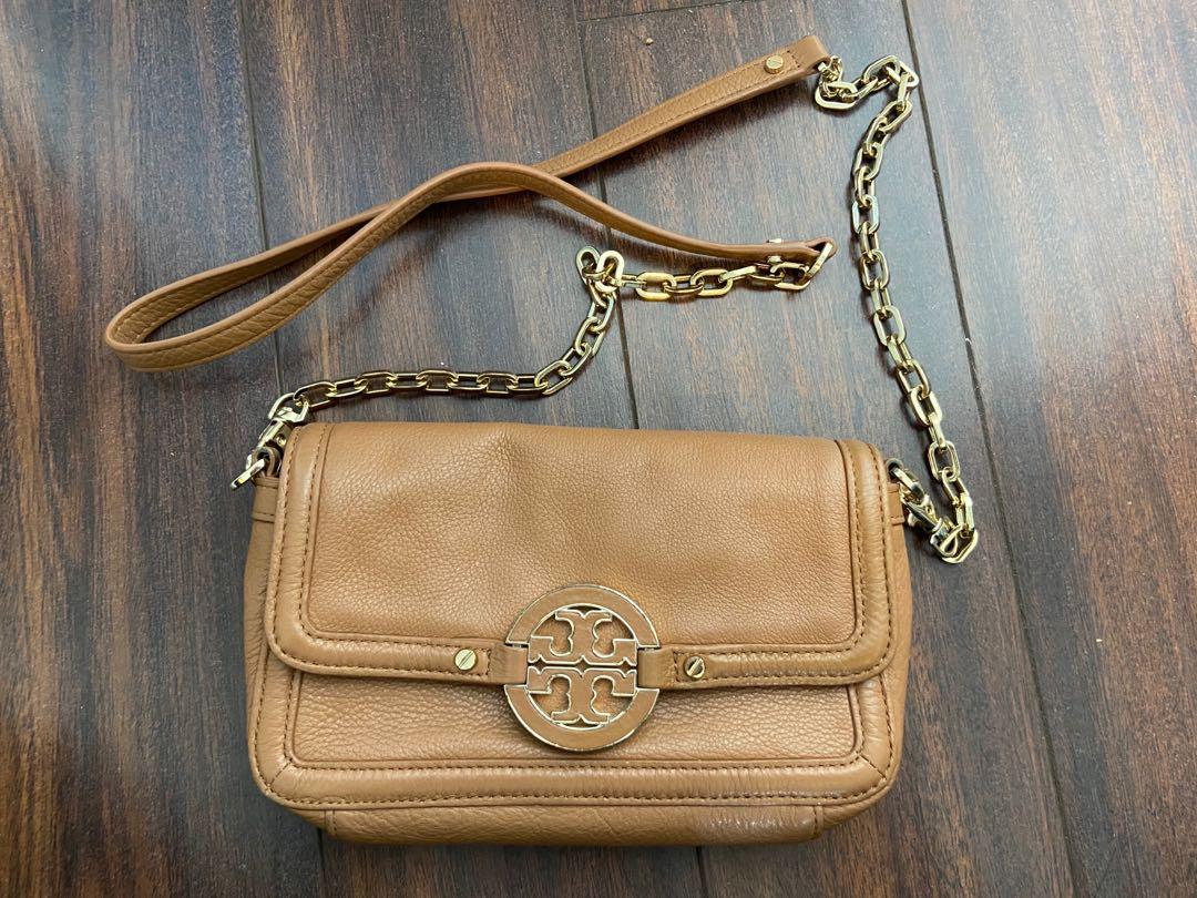 Tory burch tan crossbody top
